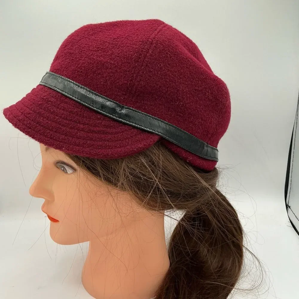 Giovannio New York Red Hat with black band